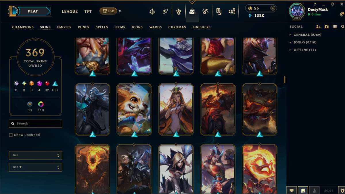 Penjualan akun permainan League of Legends